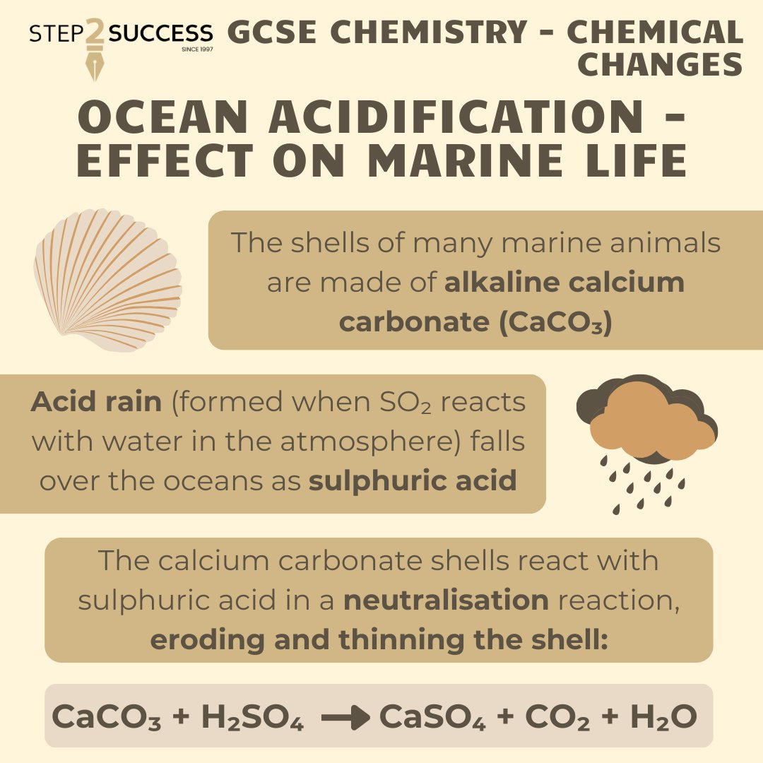 Step2SuccessUK's tweet photo. Burning fossil fuels releases chemicals like sulphur dioxide, which can form acid rain. If this falls over the oceans, it can cause ocean acidification, putting many sea creatures at risk of extinction. But how exactly does this happen? Read all about it in this post! https://t.co/Z0nSADMrck