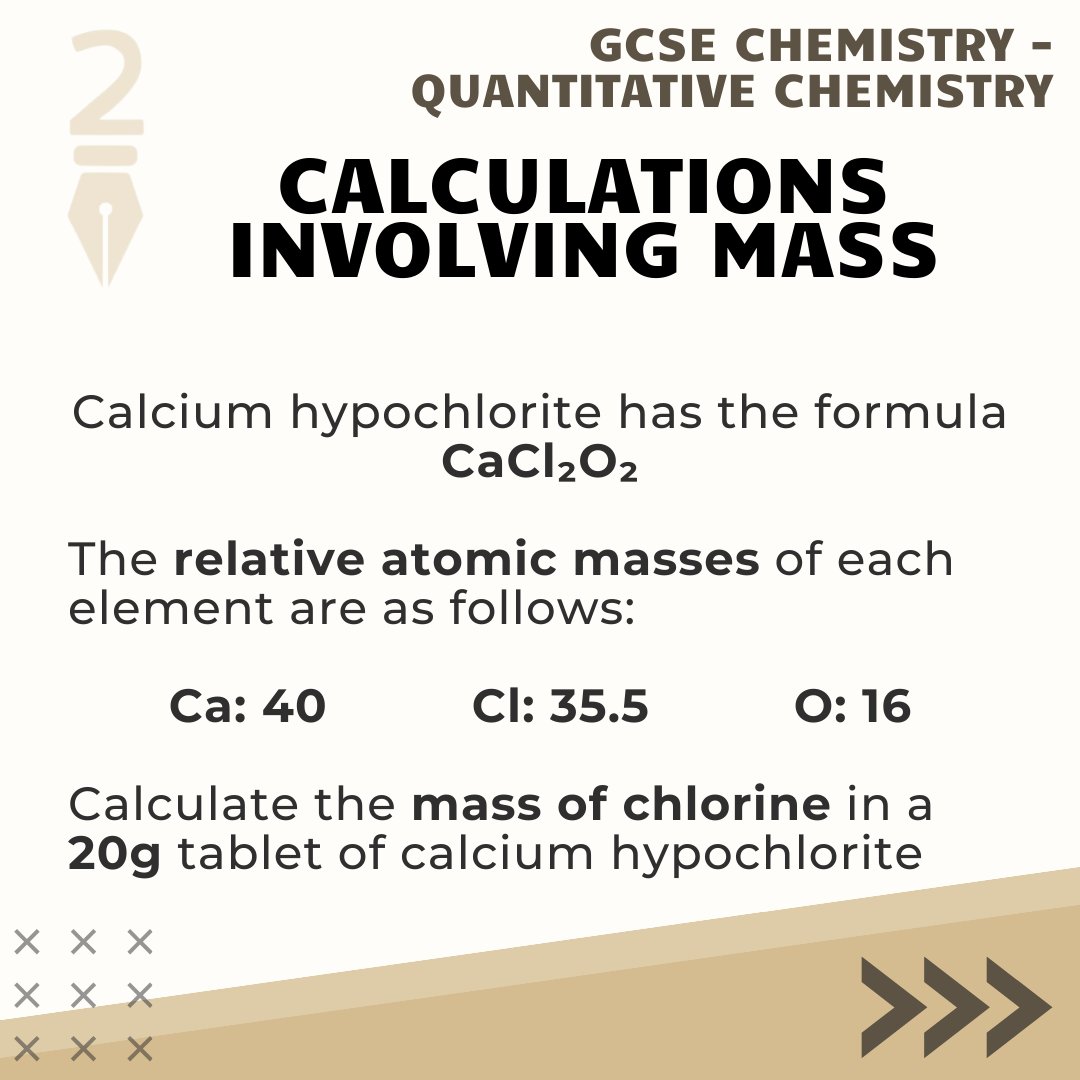Step2SuccessUK's tweet photo. You can’t do chemistry without a good understanding of maths! Here’s our step-by-step guide to a very common question, involving calculating the mass of an element in a known substance. https://t.co/rUeGLwMqD6