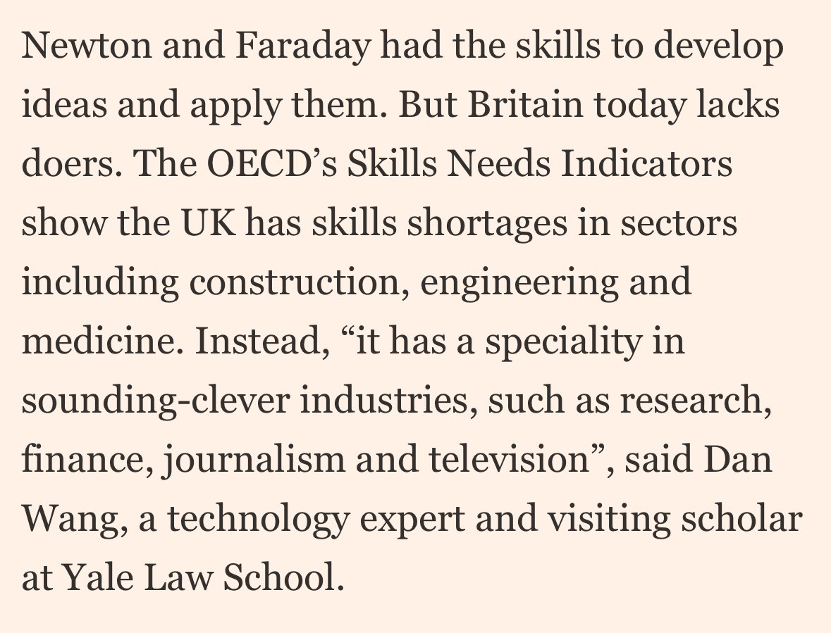 Unnerving to find that I’m allowed to accuse the UK of being over-specialized in “sounding-clever industries” in the pages of the FT

Whatever next, the BBC?