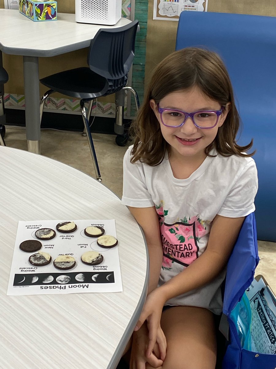 Moon phases in 2nd grade. What a fun way to learn. #lisd