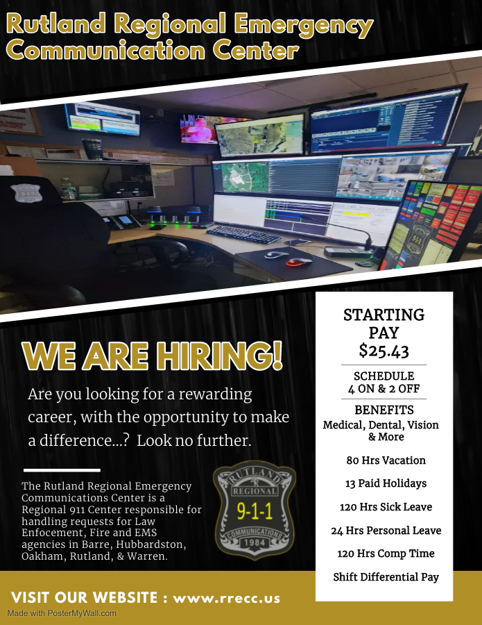 We are Hiring!! Visit rrecc.us for more Info.
