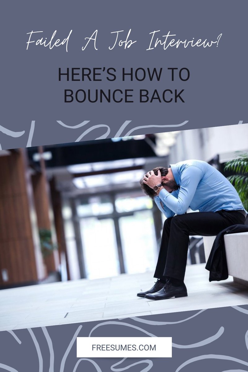 In this post, we sort through some of the common (mis)conceptions around interview failure and provide you with tips for doing better next time!

freesumes.com/failed-job-int…