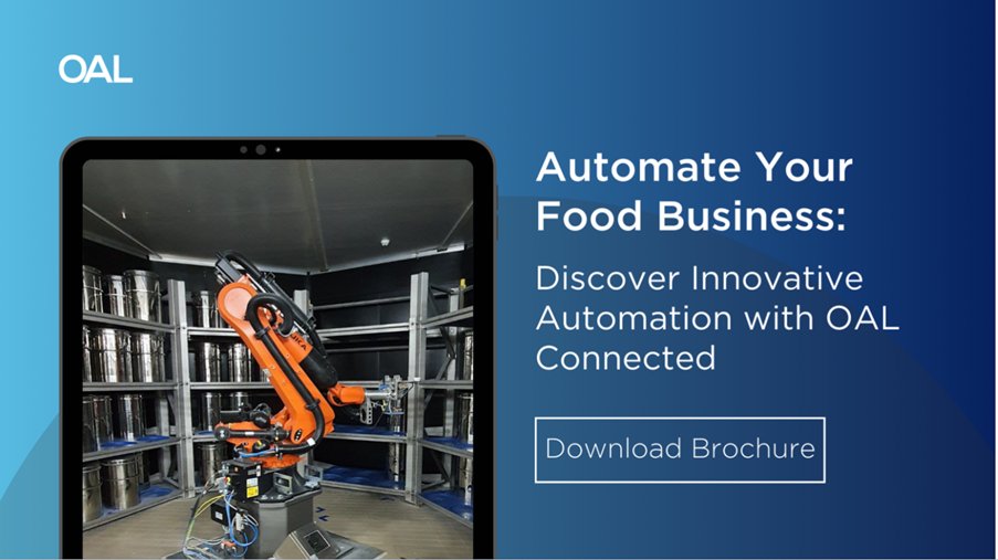 OAL (@oalgroup) on Twitter photo Automation is the secret ingredient to unlocking right-first-time and highly productive food manufacturing operations.
With our free guide, you can turbocharge your production and create better quality, tastier products for customers 🍲
Download it here: support.oalgroup.com/automation-bro… Automation is the secret ingredient to unlocking right-first-time and highly productive food manufacturing operations.
With our free guide, you can turbocharge your production and create better quality, tastier products for customers 🍲
Download it here: support.oalgroup.com/automation-bro…