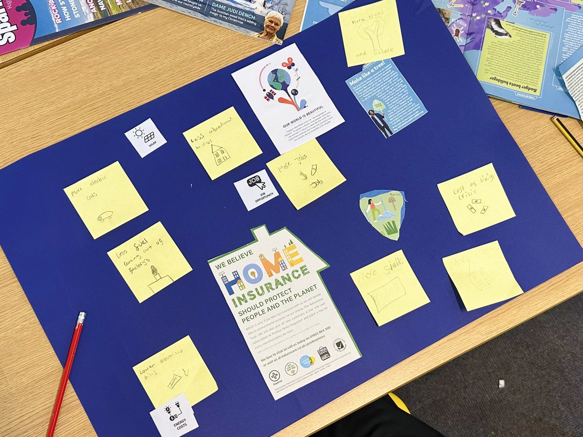 “What does Just Transition mean to you?” Our students created vision boards around this theme. Thank you to Lauren and Emma from @ETZLTD1 who spoke to our young people about Energy Transition, giving them the tools to consider what a sustainable Aberdeen looks like. #Excelerate