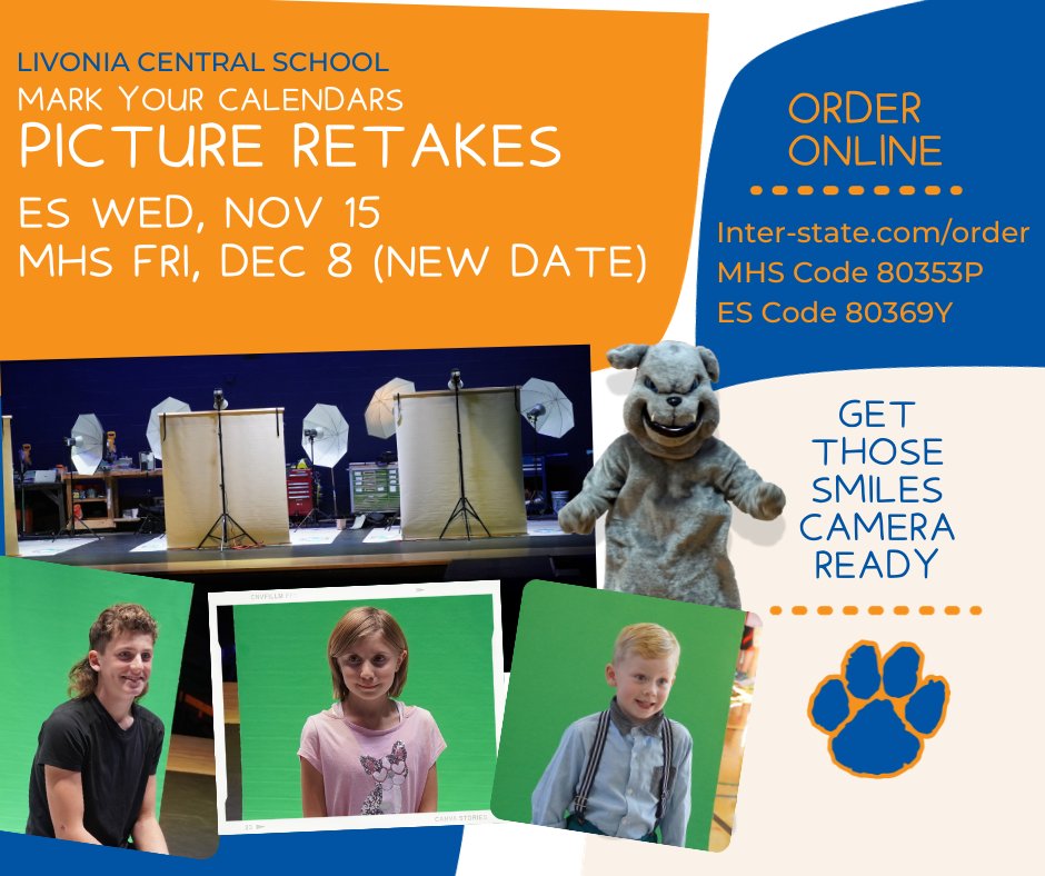 Reminder:  ES Picture retake day is Wednesday.  
Find answers to Retake Day questions at interstatesupport.zendesk.com/hc/en-us/categ…