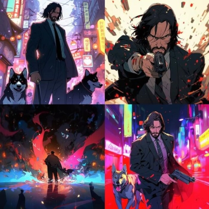 kingdom053118's tweet photo. Tin thú vị dành cho người hâm mộ #JohnWick! Thế giới đầy hành động của John Wick đang mở rộng sang một lĩnh vực mới ly kỳ - Anime! 🌟 
Hãy sẵn sàng trải nghiệm những pha hành động gay cấn và cốt truyện hấp dẫn theo phong cách hoạt hình 2D tuyệt đẹp. https://t.co/na7Z9qh1Vn