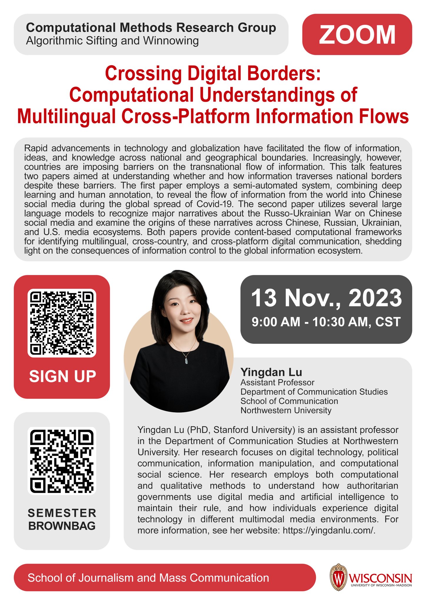 Zen!ng “Ze” Duan on X: &ldquo;Join us for #CMRG&rsquo;s new computational 