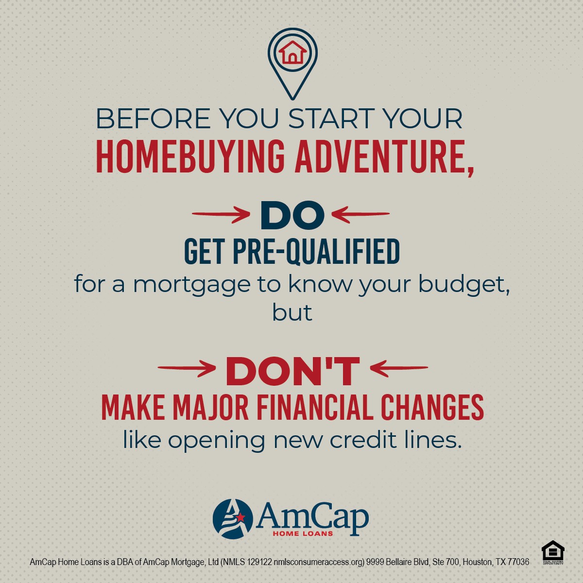 myamcap's tweet photo. 🏡 Dos and Don'ts of Homebuying. Pre-qualify today to know your budget: https://t.co/Oz8yJ92pXz #HomebuyingTips #AmCapHomeLoans #YourTruePartner https://t.co/5HDcoOV69F