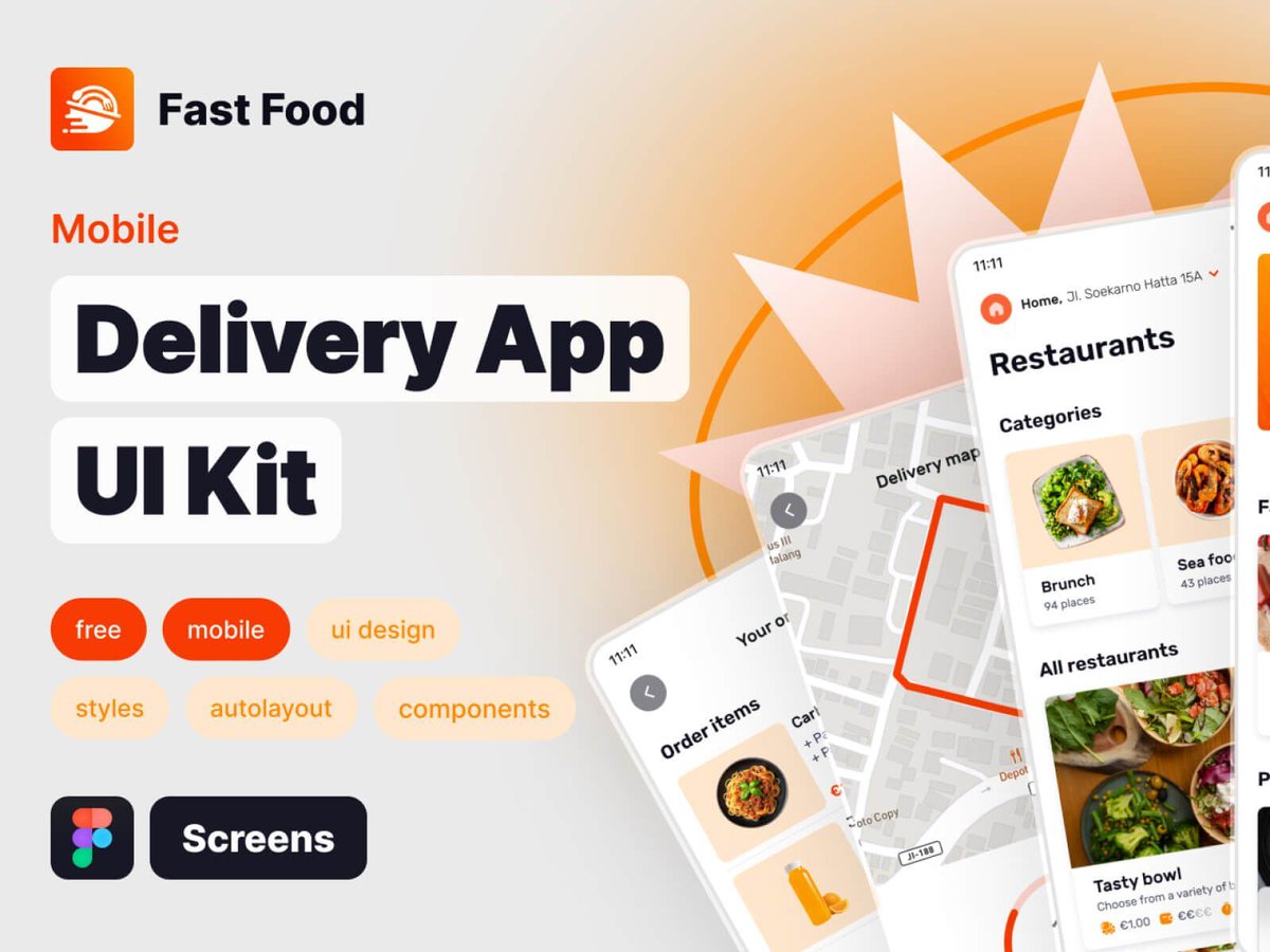 uibundlecom's tweet image. Download our &apos;Fast Food&apos; Delivery App UI Kit for FREE made by KRISTE RI! Featuring a well-structured menu, easy navigation, customizable elements, and much more to create an engaging user experience.
📱  uibundle.com/products/1583-… 
.
#FreeUIKit #AppDesign