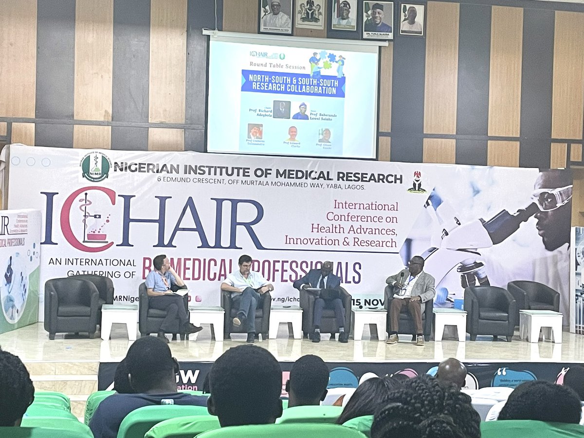 Ongoing Round table session on North-South  & South-South Research Collaboration #nimrichair2023 @LawalSalako @UmbertoDAlessa2 @oliverezechi