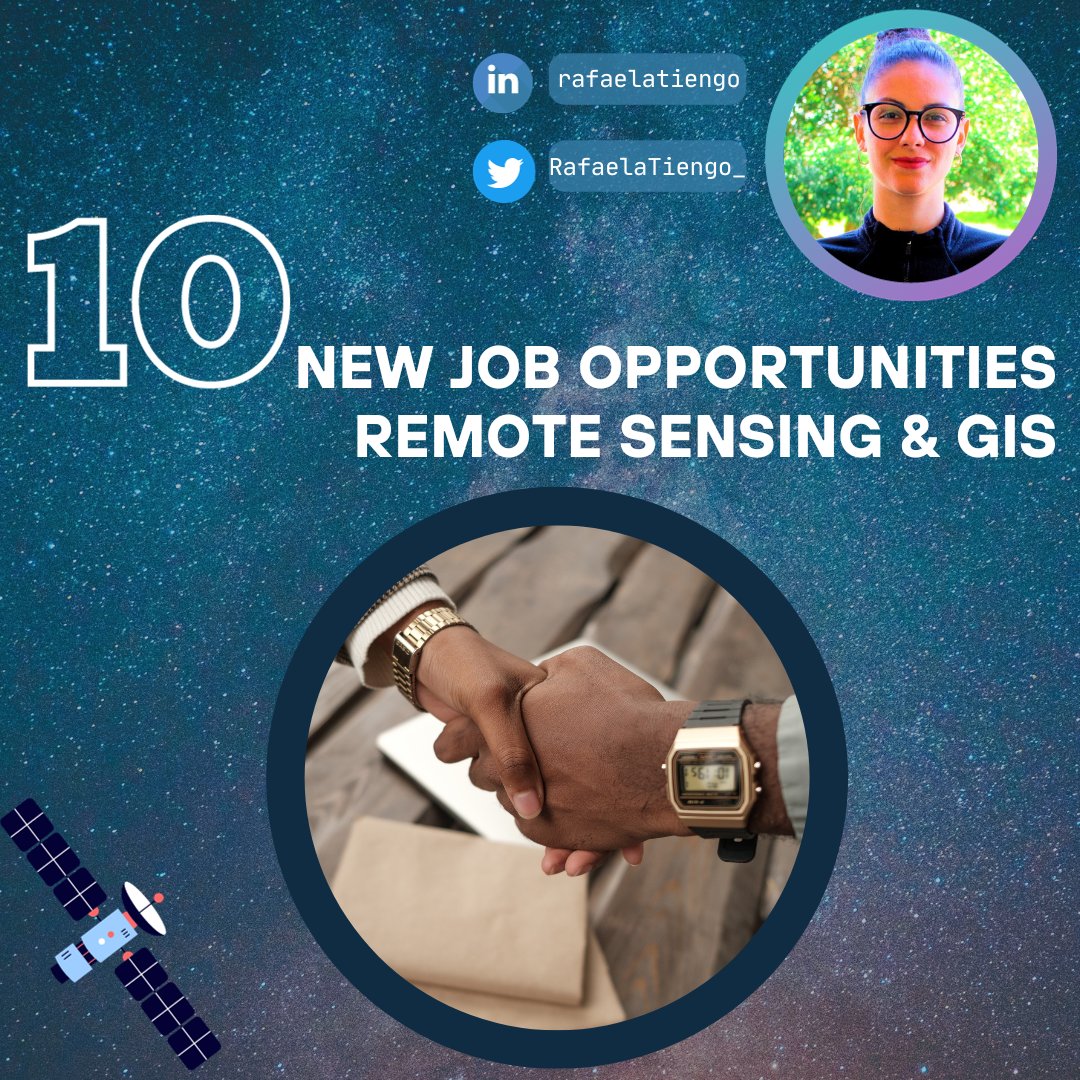 Job Alert! 🚀 10 #RemoteSensing &amp; #GIS 🛰️ positions available this Monday. #HiringNow #MondayJobOpportunities

🔗 Access my LinkedIn post: linkedin.com/posts/rafaelat…

🍀 Share this post!  
📌 Save this post for later!