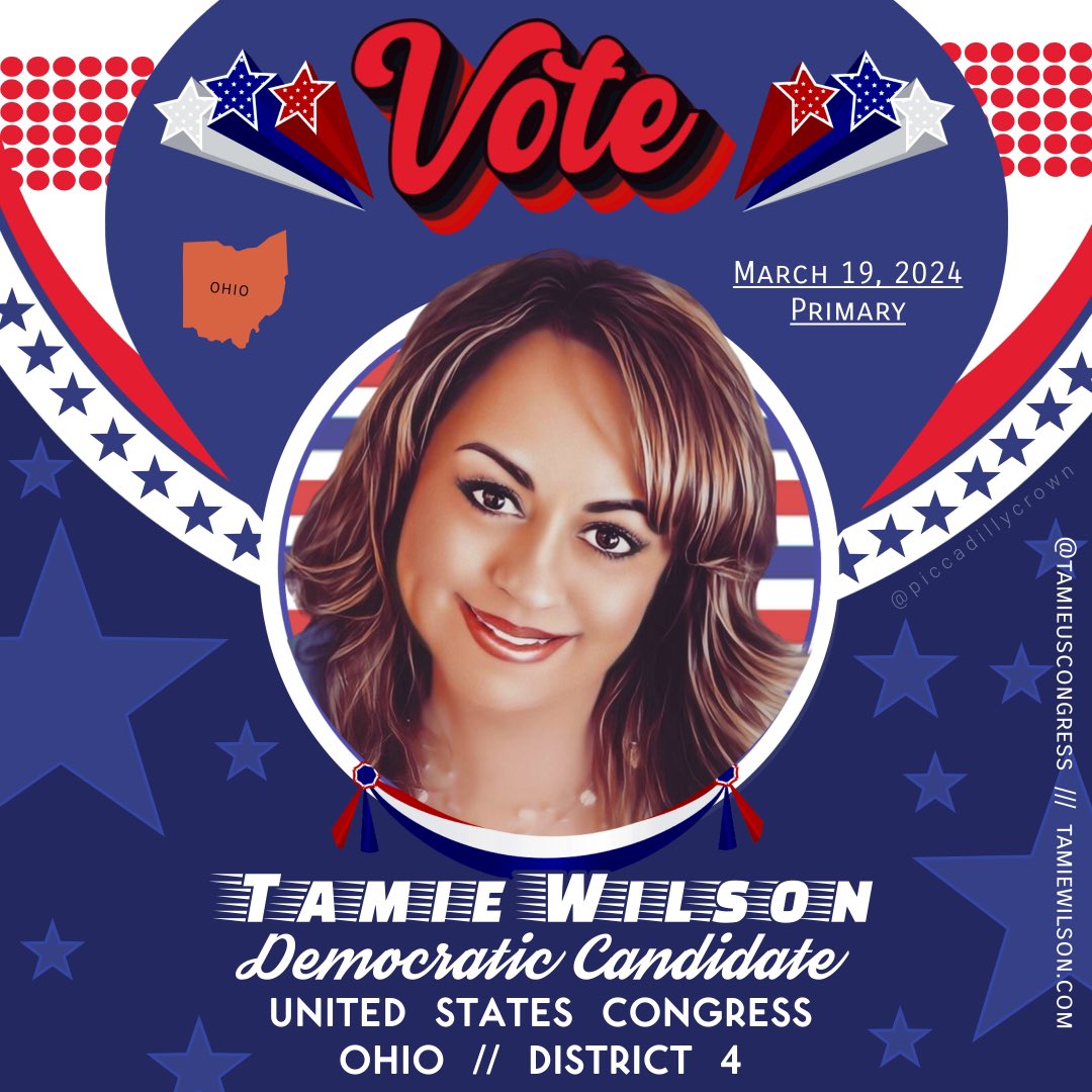 Ohio, @TamieUSCongress will bring a fresh perspective and common-sense solutions to core issues and fight for Women’s rights , improve education and  protect democracy 

#DemVoice1   #ONEV1 #BLUEDOT #LiveBlue2022  #ResistanceBlue