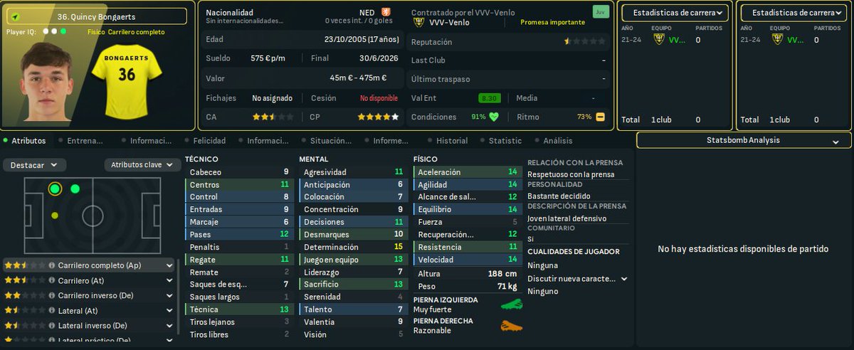 Moneyball_FM's tweet photo. 👶 4 WONDERKIDS del VVV-VENLO:

-Levi Smans (19 años)
-Quincy Bongaerts (17 años)
-Thijme Verheijen (20 años)
-Diego van Zutphen (18 años)

👀 Hay que cuidarlos...