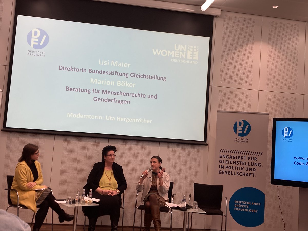 Es folgt Panel II.: Institutionen & Finanzpolitik mit Geschlechterperspektive stärken #Dialogforum #CSW68