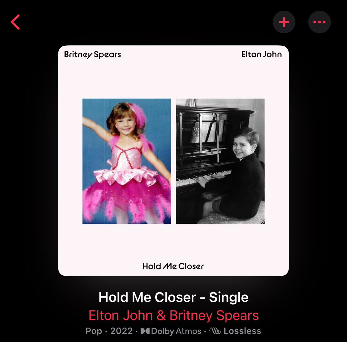 breatheonmiley's tweet photo. Hold Me Closer is a duet meaning equal credits. Elton’s fans are 60 years old. His only hits in the past 25 years have been with Dua, Britney and Ed Sheeran. He knows this. 

Justin has released songs with Calvin Harris, Halsey, SZA, Romeo Santos, NSYNC, Nelly Furtado and more and still hasn’t gotten anything that slightly resembles a hit. The struggle is real. 

His biggest song this decade is barely outstreaming Toxic Pony.