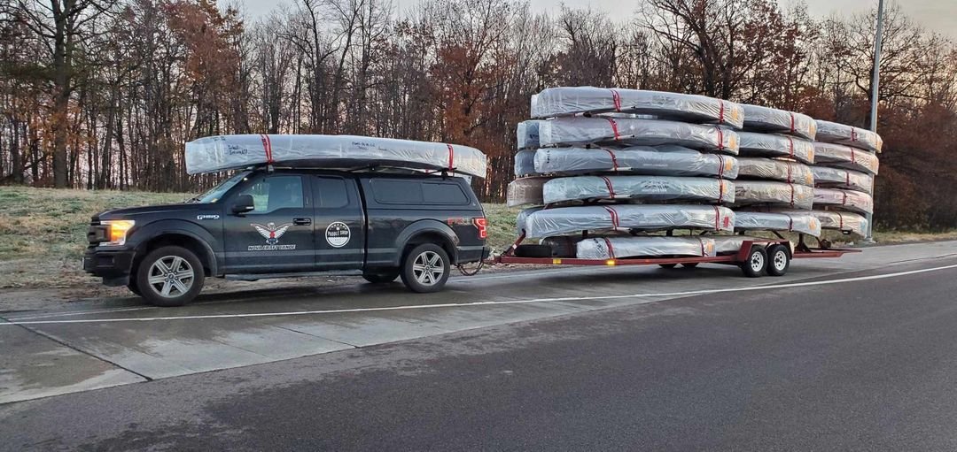 Steve from our team is visiting some of our dealers in the states this week with a trailer stacked high with goodies!