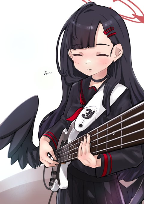 「black hair guitar」 illustration images(Latest)｜4pages