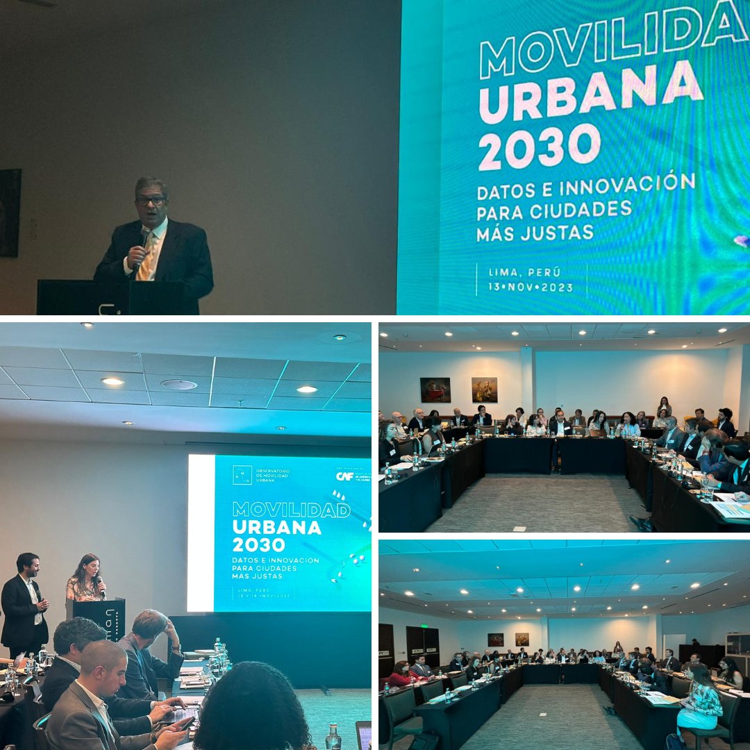🚀🌆 ¡Hoy estamos en Lima (🇵🇪) para el lanzamiento de la 3ra edición del Observatorio de Movilidad Urbana (#OMU)!

Desde <a href="/AgendaCAF/">CAF</a>, junto a <a href="/el_BID/">Banco Interamericano de Desarrollo</a> y con la participación de <a href="/OcupaTuCalle/">Ocupa Tu Calle</a>, un colectivo de urbanismo ciudadano peruano, exploramos los retos y oportunidades de una