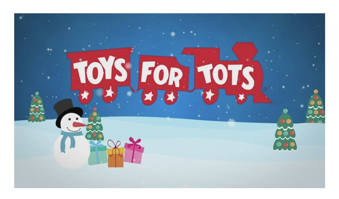 You may drop your new unwrapped toy at our station.