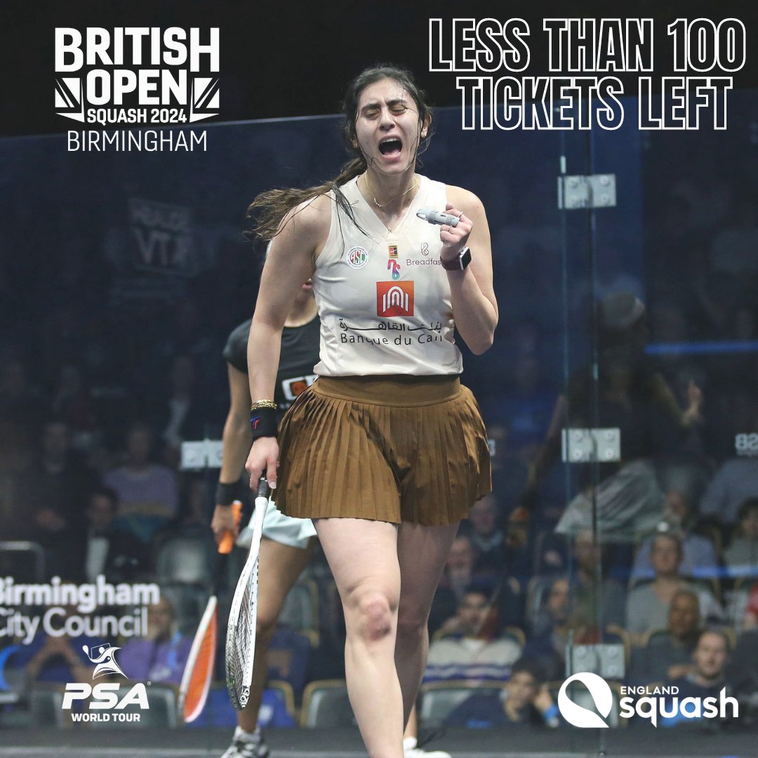 Less than 1⃣0⃣0⃣ tickets remain for the second day of quarter-finals of the #BritOpen24❗️

Tickets for other days are selling fast so book yours now to avoid missing out! 🎟️👇

bit.ly/46LF6Ll

#WhereLegendsAreMade