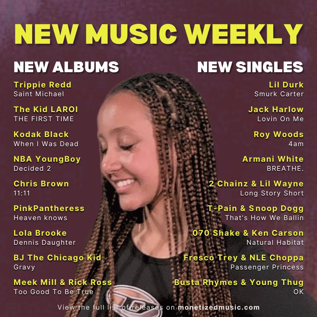 New week, new music! 💃🕺

Find the full list of new releases on our website, monetizedmusic.com! 📲

#newmusic #NewMusicDaily
#NewMusic2023 #NewMusicAlert
#NewMusicFriday #NewMusicRelease