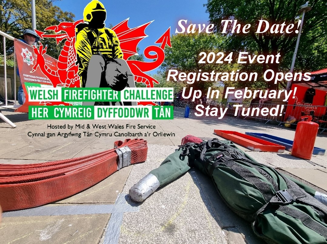 WELSH FIREFIGHTER CHALLENGE 2024🏴󠁧󠁢󠁷󠁬󠁳󠁿 📆- Saturday 1st June 2024 📍 Oxford Street, Swansea We're excited to announce that the planning for next year's event is well underway. The team has some exciting announcements to share in the coming months.