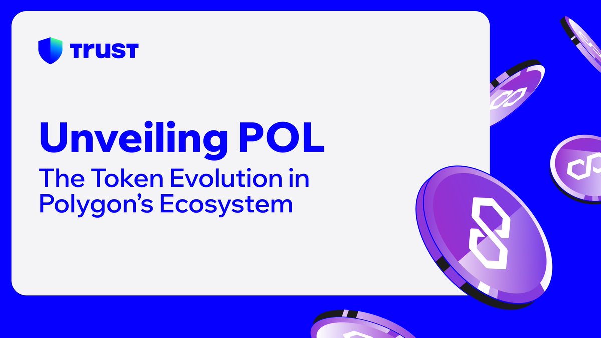#Polygon has recently announced it’s ecosystem update, introducing POL to replace MATIC

Learn all about this change and how to use #TrustWallet to interact with this evolving network👇
trustwallet.com/blog/unveiling…