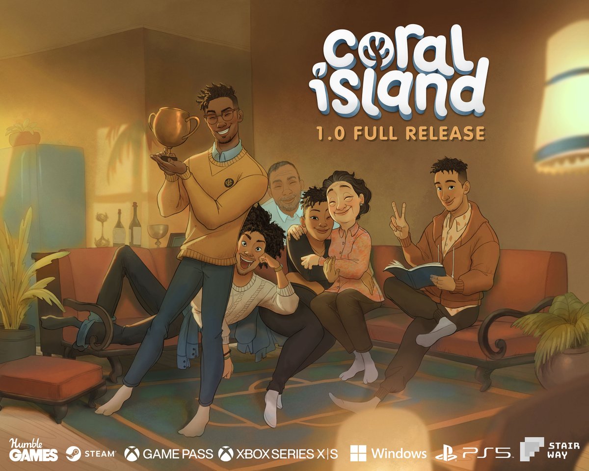 CORAL ISLAND IS RELEASING TOMORROW! LITERALLY IN LESS THAN 24 HOURS HELLOOO 🎨@davidalojaya