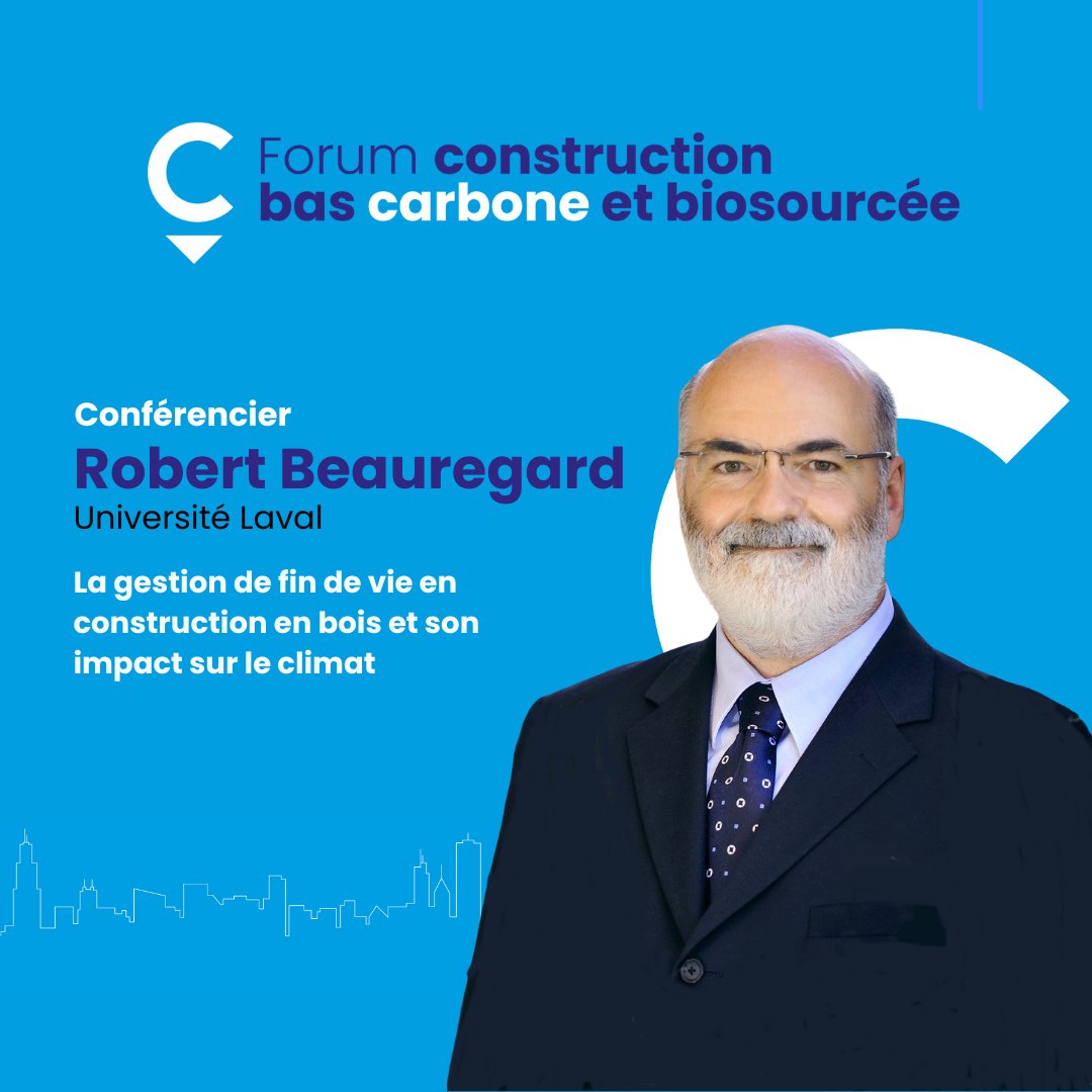 cecobois's tweet photo. Robert Beauregard, professeur titulaire et directeur du baccalauréat coopératif en génie du #bois à l'Université Laval, offrira une présentation lors du #FCBCB qui se tiendra les 21 et 22 février prochain au Centre des Congrès de Québec.
https://t.co/uoNDNJL5F7 https://t.co/ciH5MOz7eB