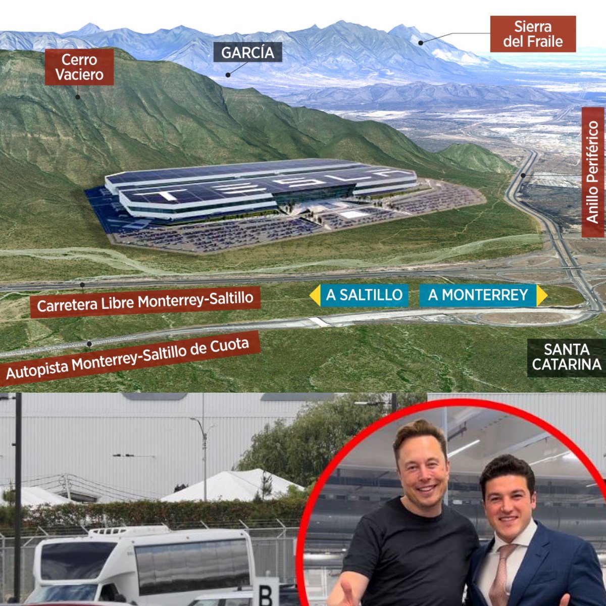 oclausseni's tweet photo. #Confirmado #sinfecha
Se retrasó la megainversion @elonmusk #NuevoLeón 🇲🇽
@Tesla decidió esperar.
No sean mal pensados @samuel_garcias no nos vaciló, el hizo su chamba.
Pasa que los autos eléctricos han perdido interés del público y de los fabricantes de automóviles 🇺🇸 https://t.co/OCD0vdINpR