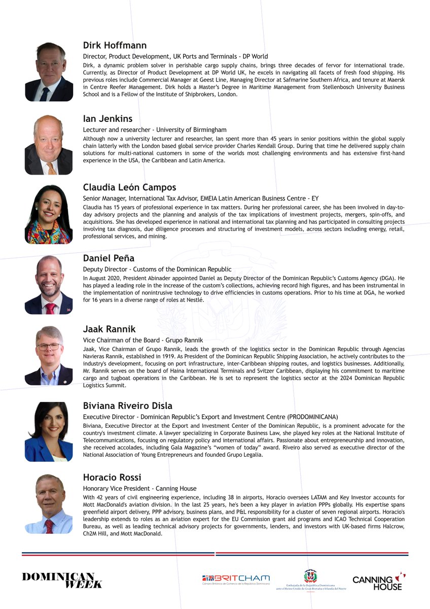 Canning_House's tweet photo. 📅 Tomorrow - Canning House partners with @BritchamDR and the @RDenUK for a #DominicanWeek #conference:
🇩🇴 #DominicanRepublic: A #Global Hub in #LatinAmerica and the #Caribbean
📜 Discover our programme, including our agenda and bios of our speakers 👇
https://t.co/eIOjud9pDP https://t.co/vFtUD5FVbs