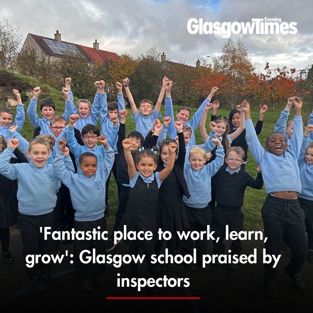 Glasgow_Times's tweet photo. “This is such a lovely, positive and extensive report. I know the school community will be very proud of the outcome of the inspection and so they should be."
https://t.co/DEHgJVY5Ob https://t.co/nNTKU9ZmT9