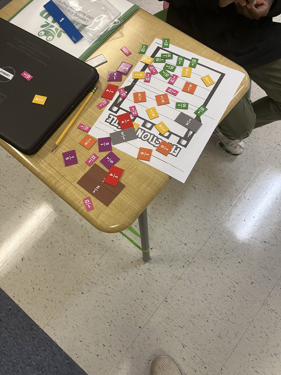 Who said fractions can’t be fun? Creating equivalent fractions using manipulatives. @leapsouth