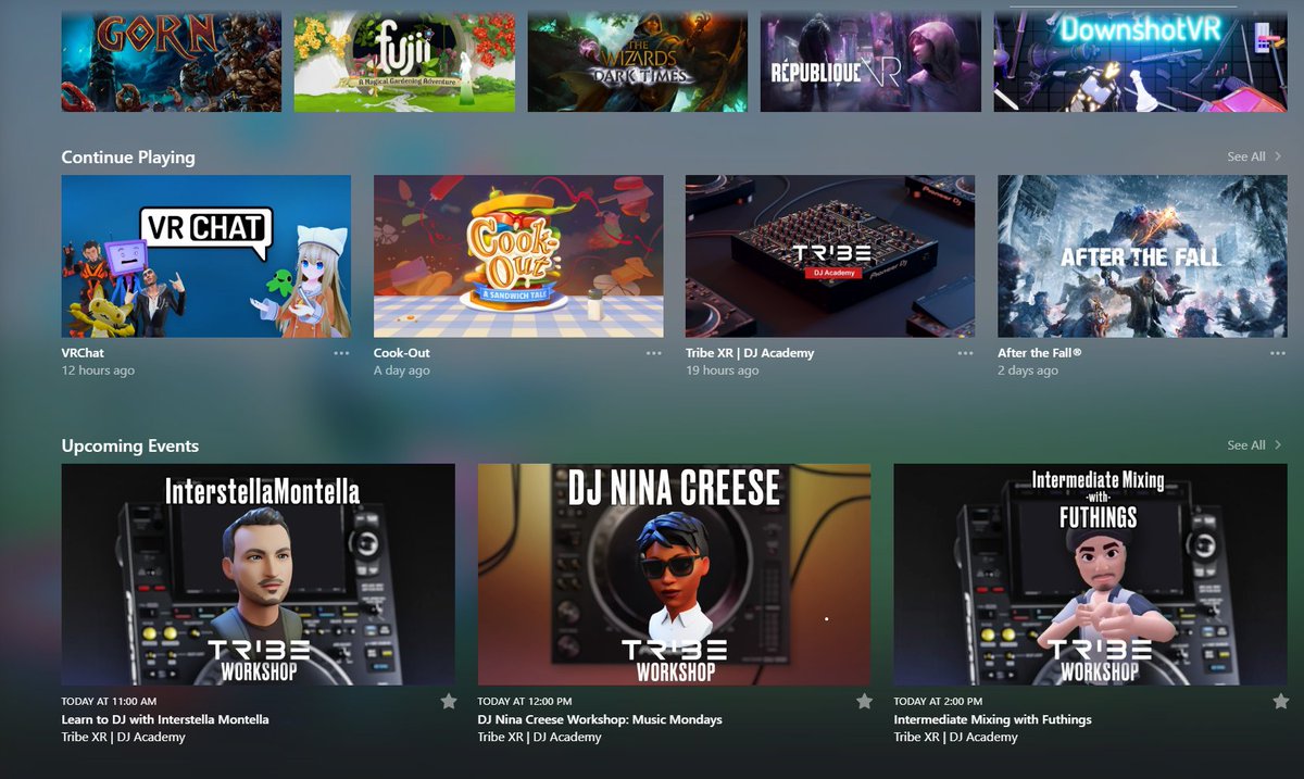 📅Class is about to start! 
Visit our website and see the exciting workshops we have scheduled for the week! 🙂
tribexr.com/daily-workshops

#djacademy #djschool #vrdj #vrdjschool #vr #meta #steam