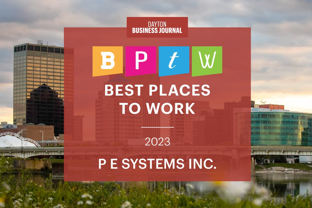 P E Systems Recognized as Best Places to Work in the Dayton Region for 2023 pesystems.com/p-e-systems-re… #2023BPTW