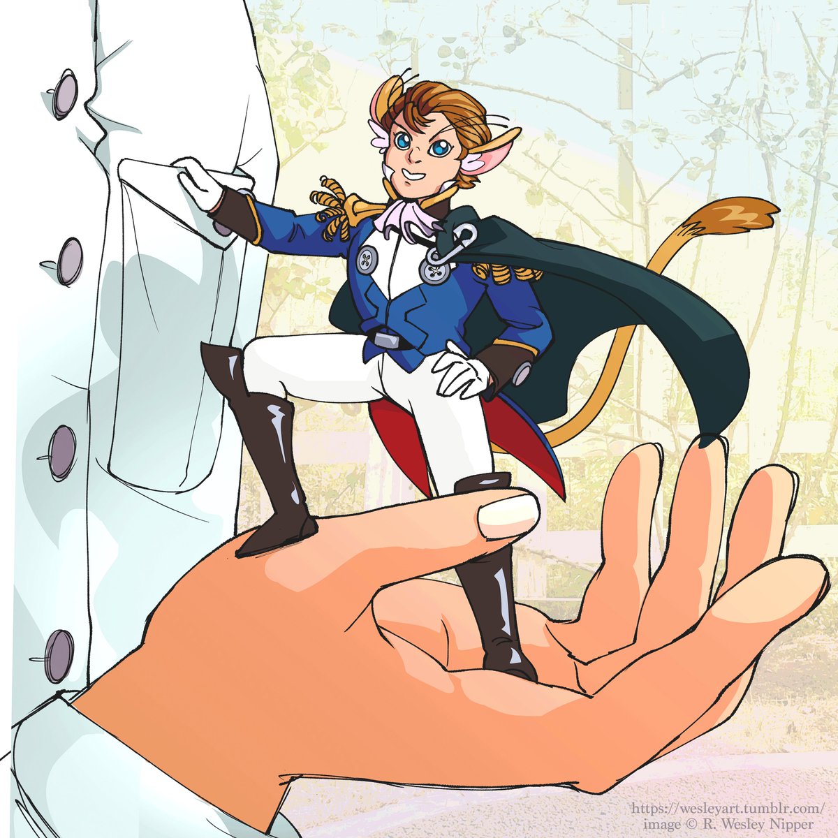 ThatOtherWesley's tweet photo. He can be taken on adventures https://t.co/RYqGINO8E5