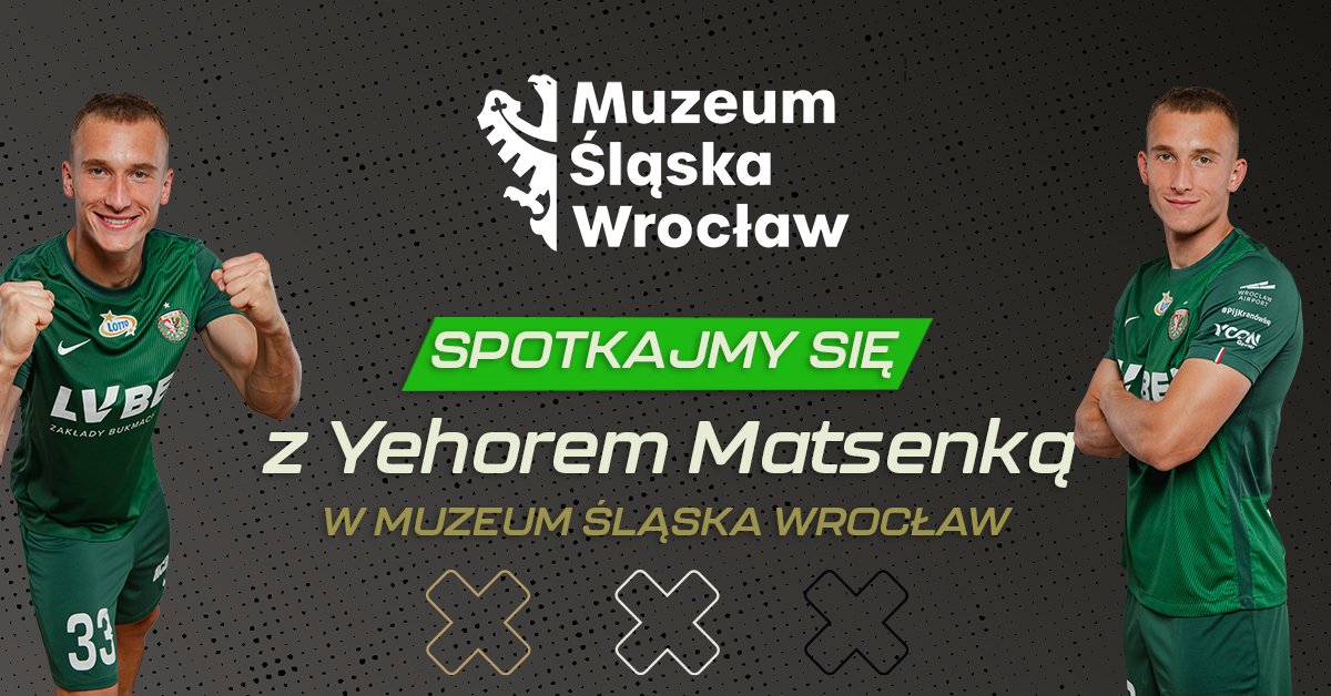 Już w najbliższy czwartek wyjątkowe zwiedzanie Muzeum Śląska Wrocław na Tarczyński Arenie - razem z zawodnikiem 🇮🇹 @SlaskWroclawPl Yehorem Matsenką! Więcej: tarczynskiarenawroclaw.pl/zwiedzanie-muz…