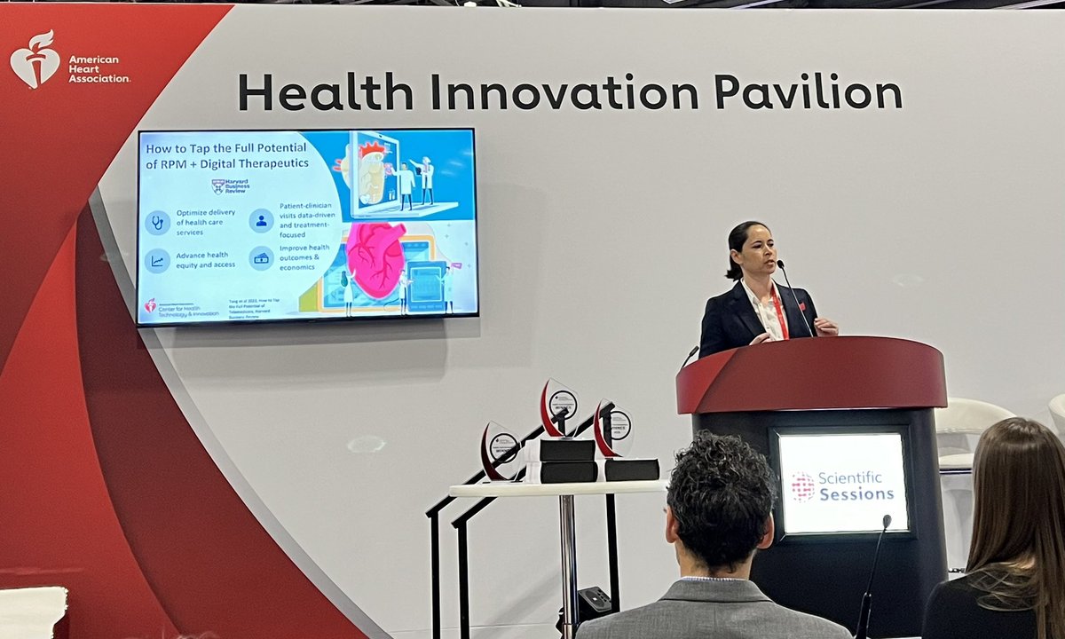 Opening remarks by @DoctorMarvelMD at #AHA23 presenting “Creating a Scalable, Sustainable Business Model with Remote Patient Monitoring and Digital Therapeutics” @AHAScience @American_Heart @CiccaroneCenter @hopkinsheart @HopkinsMedicine @CorrieHealth @heartmaryland