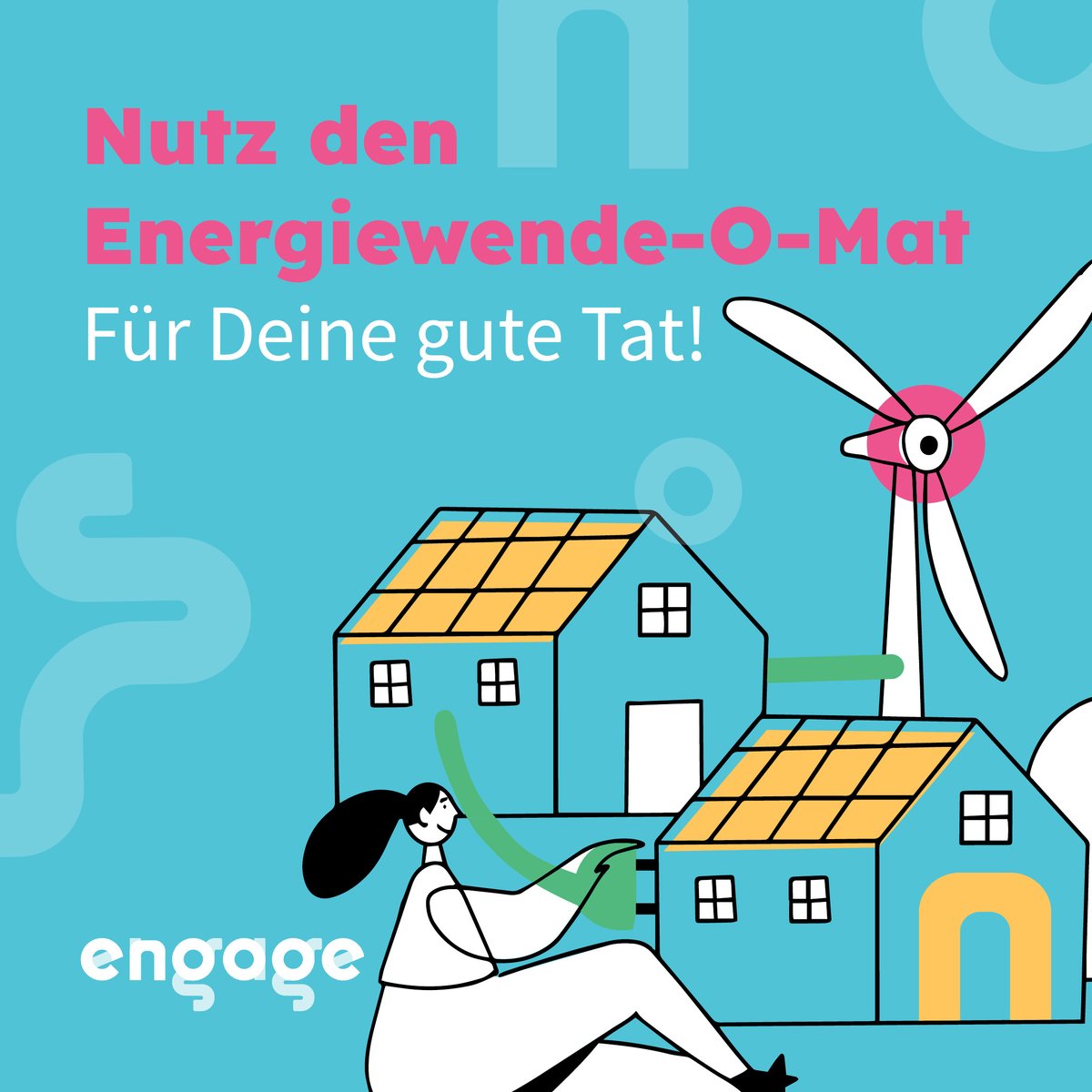 Hast Du schon einmal etwas vom Energiewende-O-Mat gehört?

Der #Enerergiewende-O-Mat findet Deine gute Tat,
also frage ihn gleich um Rat.  💪🌈☀️ 

👉 eom.engage.jetzt 
#Energiewende