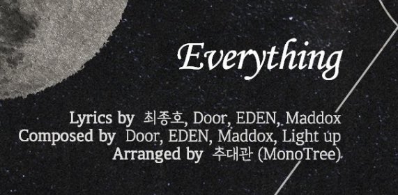 #8 MATZ - lyrics by kim hongjoong, park seonghwa
#9 IT's You - lyrics by kang yeosang, choi san, jung wooyoung, ...
#10 Youth - lyrics by song mingi, jung yunho
#11 Everything - lyrics by choi jongho, ...

🥹💗