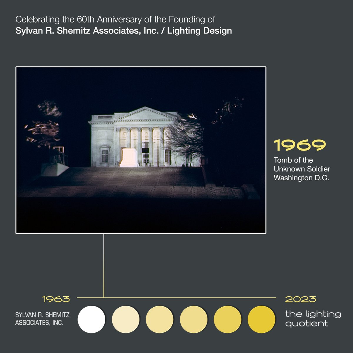 Many questioned my father’s use of color to illuminate the Tomb of the Unknown.

Read the full article here: usmodernist.org/AJ/AJ-1969-07.…

#lighting #lightingdesign #lightingindustry #washingtondc #memorial #tomboftheunknown #throwbackthursday #colortheory