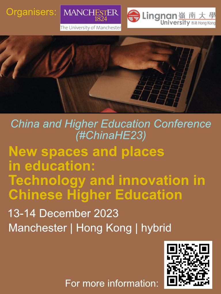 Miguel Lim (@miguel_a_lim) on Twitter photo With keynotes from Prof Qin <a href="/lingnanuni/">Lingnan University</a>, Tang Heng <a href="/NTUsg/">NTU Singapore</a> , Kun Dai <a href="/CUHKofficial/">The Chinese University of Hong Kong - CUHK</a> , Susan Robertson <a href="/CamEdFac/">Faculty of Education, University of Cambridge</a> and presentations from all over.
We hope you can join us.
<a href="/h_cockayne/">Dr Heather Cockayne</a> <a href="/ChoenYinChan/">Yin Chan</a> <a href="/Joss_Ssun/">Zhuo_Sun卓</a> <a href="/Elin_RuiHE/">Dr Elin_Rui He 🐝</a> <a href="/ChinaHE_UoM/">ChinaHE</a> <a href="/DaianHuang/">Daian Huang</a> ruiruiliu <a href="/EducationUoM/">Manchester Institute of Education (MIE)</a> With keynotes from Prof Qin <a href="/lingnanuni/">Lingnan University</a>, Tang Heng <a href="/NTUsg/">NTU Singapore</a> , Kun Dai <a href="/CUHKofficial/">The Chinese University of Hong Kong - CUHK</a> , Susan Robertson <a href="/CamEdFac/">Faculty of Education, University of Cambridge</a> and presentations from all over.
We hope you can join us.
<a href="/h_cockayne/">Dr Heather Cockayne</a> <a href="/ChoenYinChan/">Yin Chan</a> <a href="/Joss_Ssun/">Zhuo_Sun卓</a> <a href="/Elin_RuiHE/">Dr Elin_Rui He 🐝</a> <a href="/ChinaHE_UoM/">ChinaHE</a> <a href="/DaianHuang/">Daian Huang</a> ruiruiliu <a href="/EducationUoM/">Manchester Institute of Education (MIE)</a>