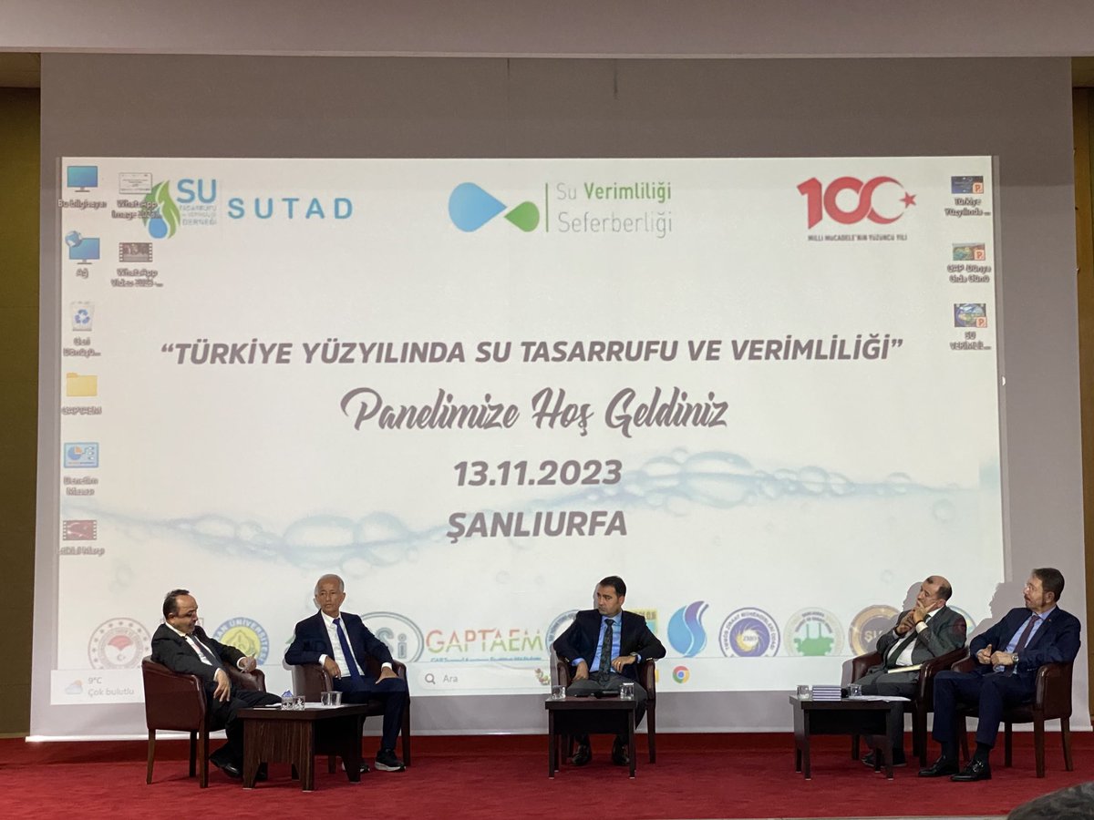 Sutad Genel Başkanı Sn. ⁦<a href="/ubuyukhatipoglu/">Uğur Büyükhatipoğlu</a>⁩ tarafından organize edilen ve E. Bakan Arif Özkaldı’nın oturum başkanlığını  yaptığı GAPTEM salonunda bugün yapılan panelde su bütün boyutları ile konuşuldu. Emeği geçen herkese çok teşekkür ederim.