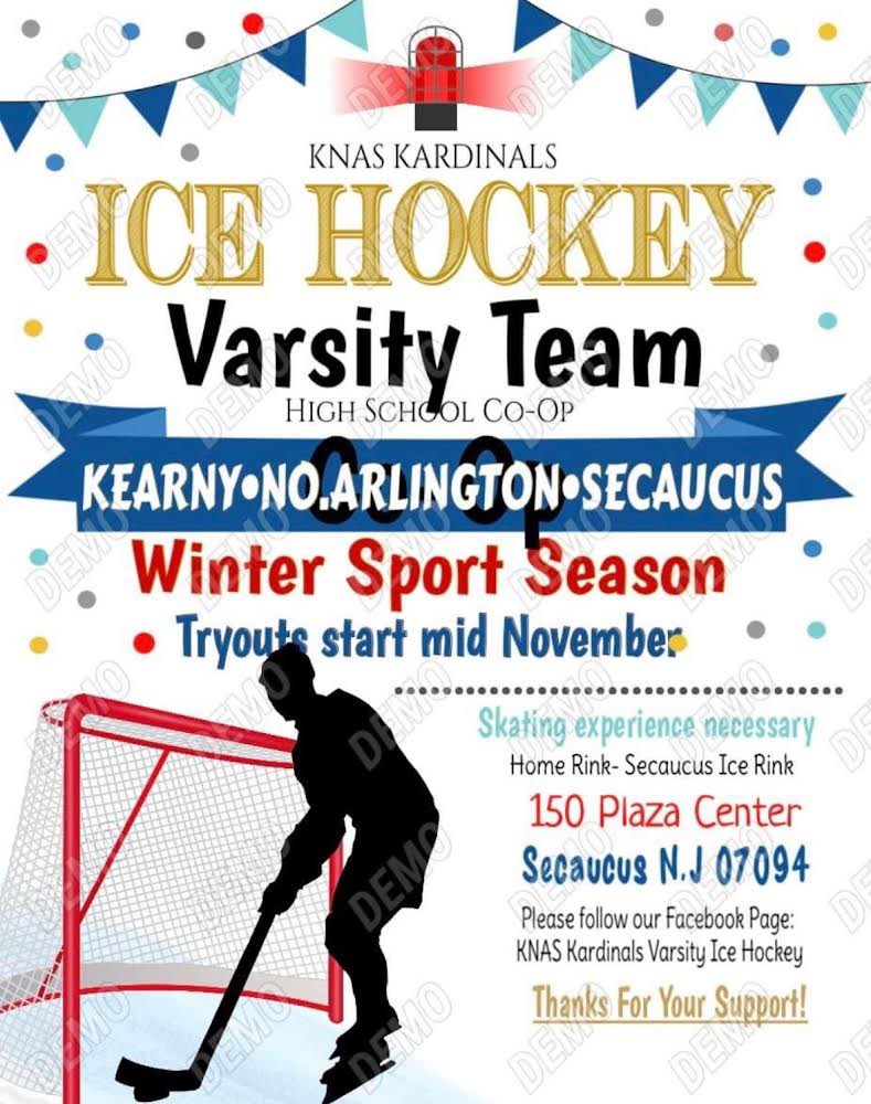 Dr_Alfonso17's tweet photo. Hit the ice with us! ๐ Varsity Ice Hockey Tryouts begin mid-November. Whether you're a seasoned player or new to the game, show us your skills and team spirit. Get ready to bring your A-game to the rink and be a part of the action. @SecaucusPSD @SecaucusHigh #IceHockeyTryouts #JoinTheTeam