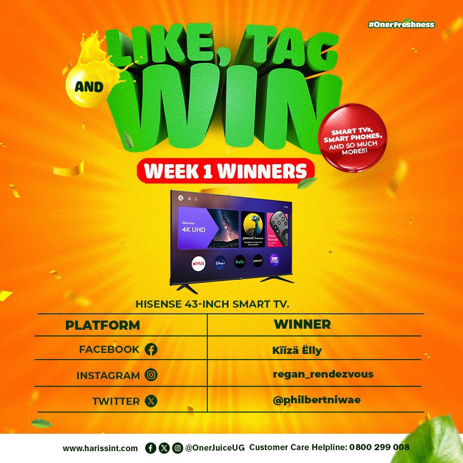 melanin5queen's tweet image. Yes , these are the lucky winners . It’s not too late for you to comment tag friends and win too with @OnerJuiceUg start by following their page today 🥳🥳🥹🥹
#OnerFreshness 
Congratulations 🎊🍾🎉