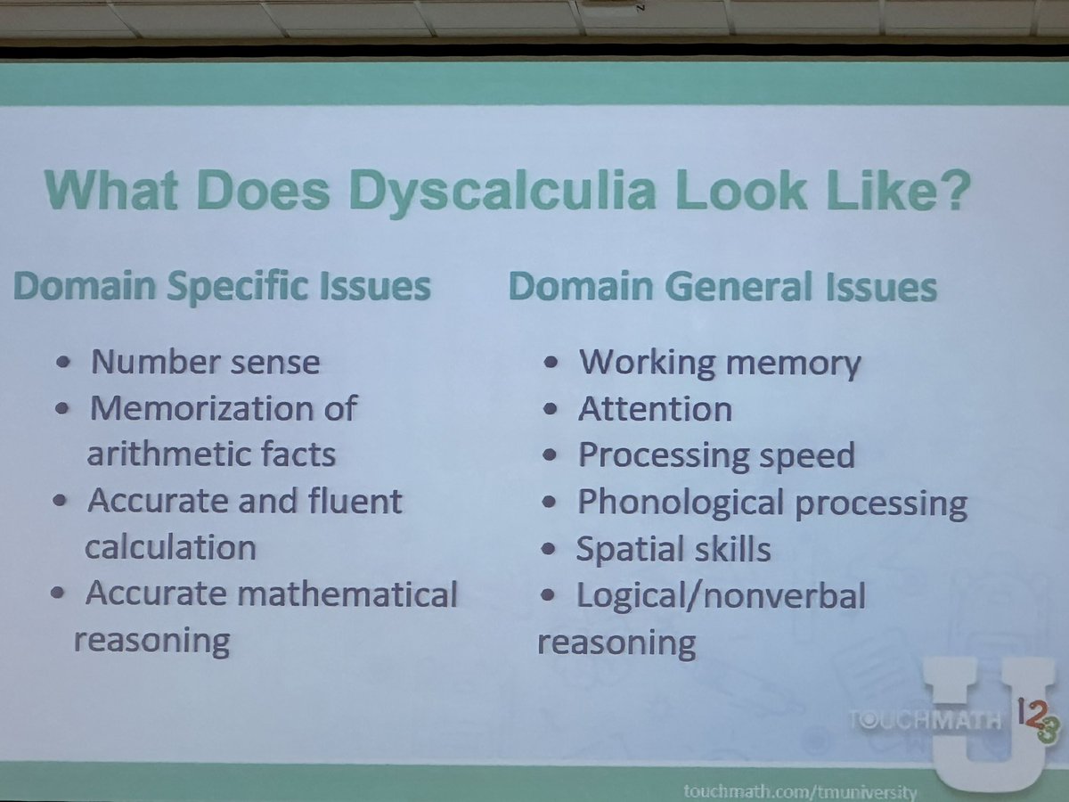 KEDC Special Ed (@spedkedc) on Twitter photo IEP Fidelity Team Members and New LBD Teachers learn about Dyscalculia from Dr. Sandra Elliott, Chief Academic Officer <a href="/TouchMath/">TouchMath®</a> "It’s easier to identify dyscalculia than dyslexia", Dr. Elliott tells the group as she goes through characteristics of the learning disability. IEP Fidelity Team Members and New LBD Teachers learn about Dyscalculia from Dr. Sandra Elliott, Chief Academic Officer <a href="/TouchMath/">TouchMath®</a> "It’s easier to identify dyscalculia than dyslexia", Dr. Elliott tells the group as she goes through characteristics of the learning disability.