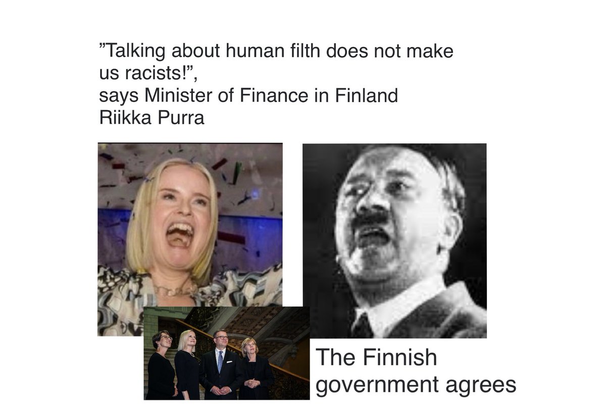 PerusDe's tweet photo. What the hell? Finland!
#rasismikeskustelu #rasists #rasisti
#eduskunta #hallitus
#kokoomus #persut
#KDemokraatit #rkp
#demarit https://t.co/hTD5Vx1her