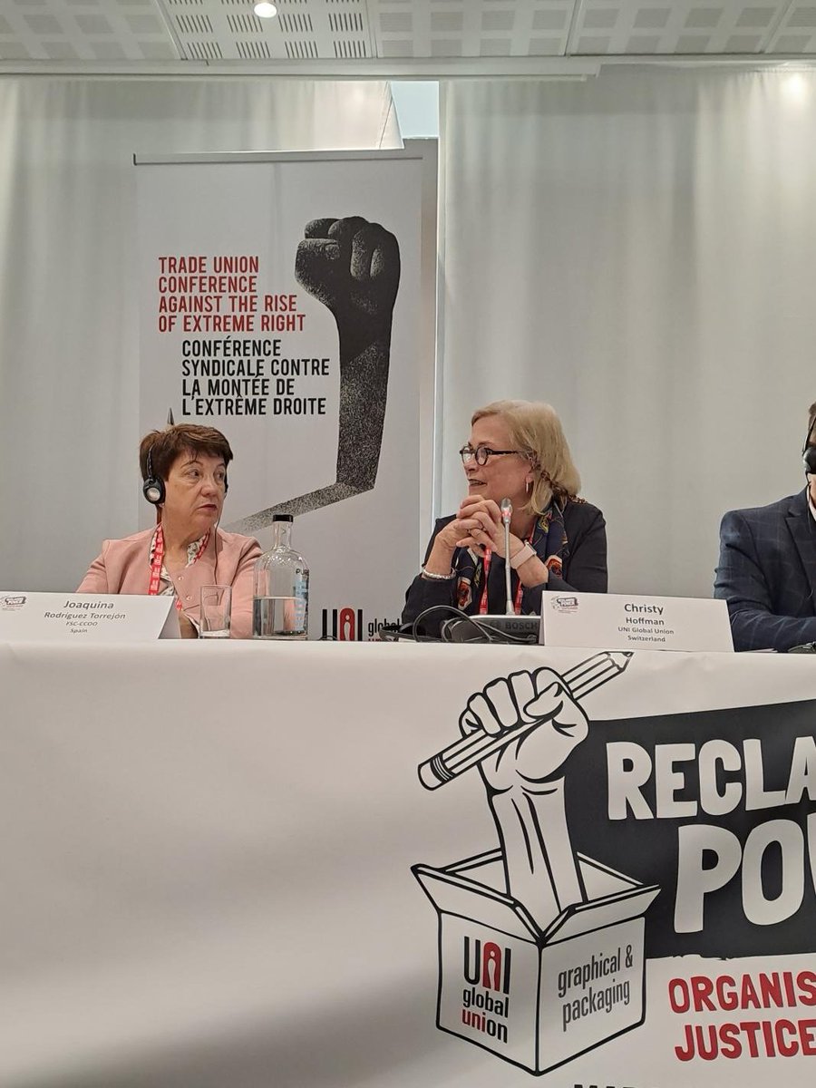 'Because trade unions provide opportunities for workers to come together around a common goal, enhancing respect across racial lines' underscores @CHoffmanUNI #ReclaimingPower ✊🔻