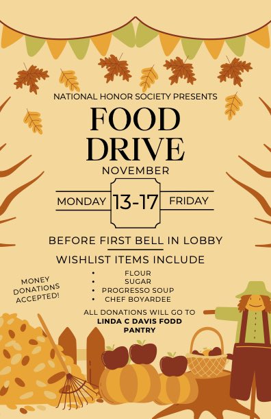 LedyardNHS's tweet photo. Food Drive this week! Who will wear the turkey suit: Mr. Wisniewski, Mr. Palmieri, Mr. Person or Mr. Coan? Donation boxes are in the front lobby. 🦃🍗 https://t.co/HJKFobGKx0