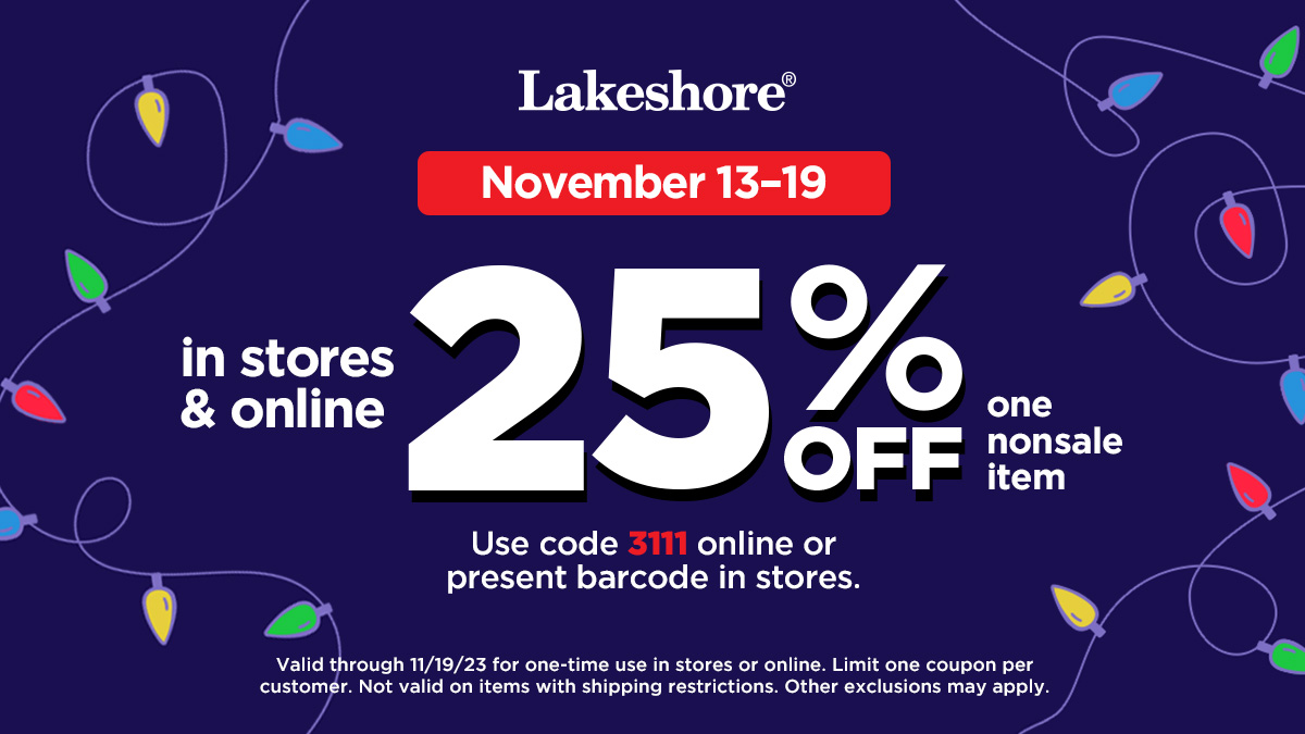 Save big on the best holiday gifts! 🎁😍 

Use code 3111 to get 25% off any nonsale item, November 13–19. ✨🛒  

Shop Now! bit.ly/3FRUObJ.